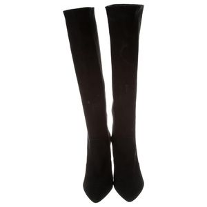 NWOT BARNEYS New York black suede knee-high boots